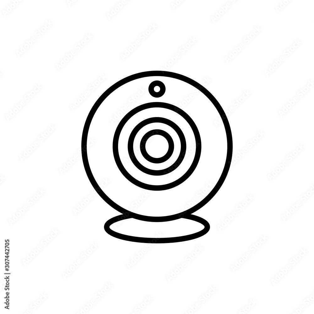 Webcam Vector illustration. Seo & Web design element Line Icon. Webcam Vector illustration. Seo & Web design element Line Icon.