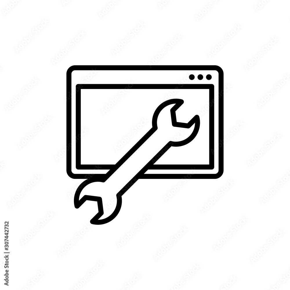 Web Tools Vector illustration. Seo & Web design element Line Icon. Web Tools Vector illustration. Seo & Web design element Line Icon.