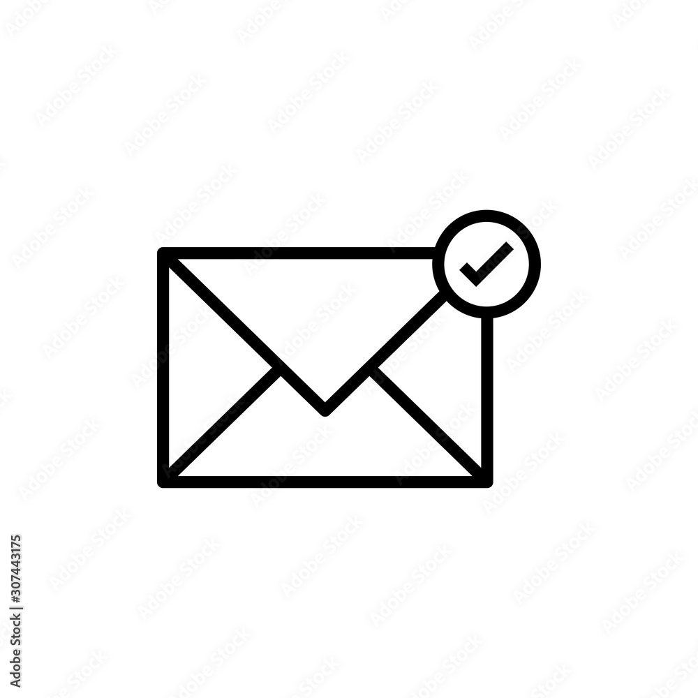 Email Vector illustration. Seo & Web design element Line Icon. Email Vector illustration. Seo & Web design element Line Icon.