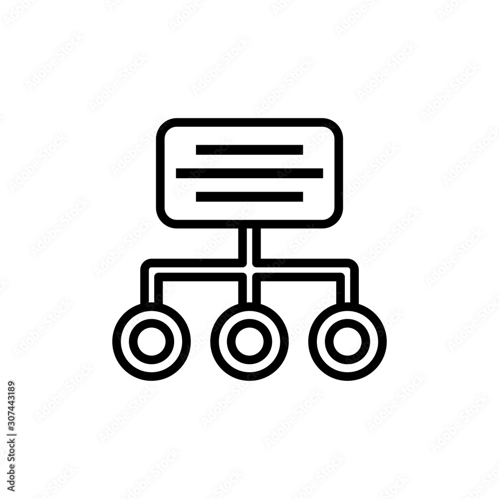Sitemap Vector illustration. Seo & Web design element Line Icon. Sitemap Vector illustration. Seo & Web design element Line Icon.