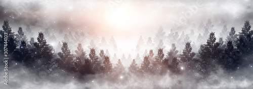 Winter abstract landscape. ...