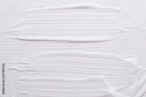 Fototapeta Naklejka Na Ścianę i Meble -  White cream painted with oil paint background texture
