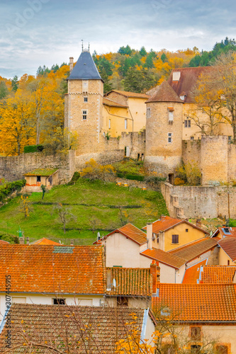 An ancient castle of Chateldon, France (ID: 307445915)