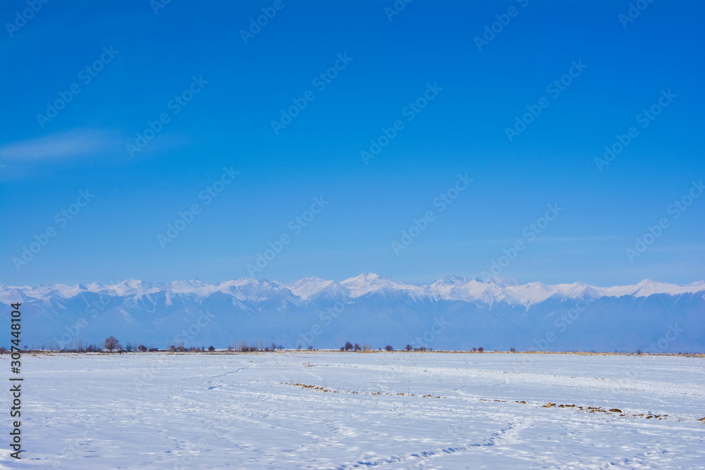 カラコルの雪景色
