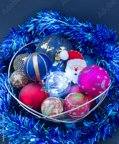 christmas decorations, grilandes, father christmas, lighting