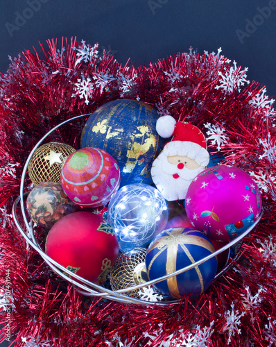 christmas decorations, grilandes, father christmas, lighting
