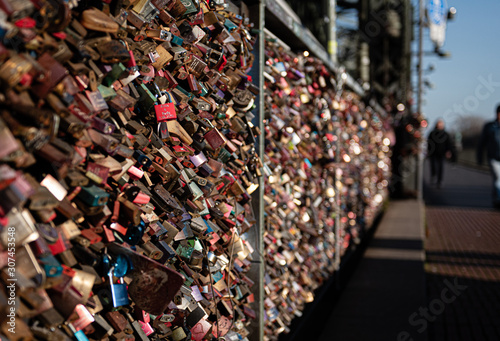 Lovelocks on Hohenzollern Bridge, Cologne