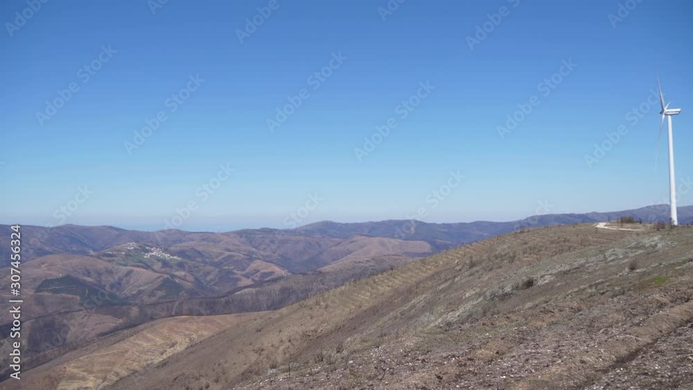 eolic turbine wind renewable energy farm on top of mountain eolic turbine wind renewable energy farm on top of mountain
