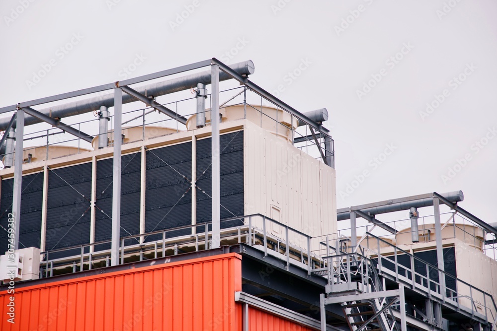  Cooling tower with fans plants