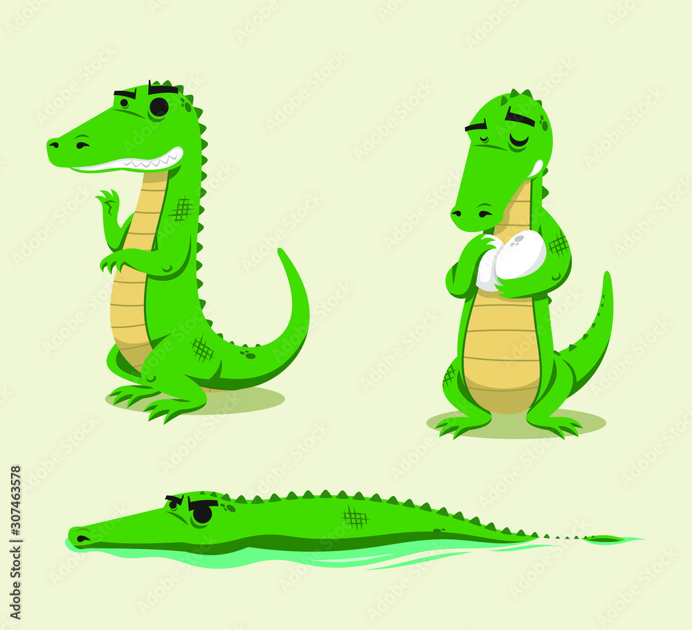 Obraz premium Crocodile set 2