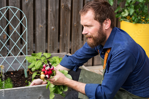 Man in garden photo