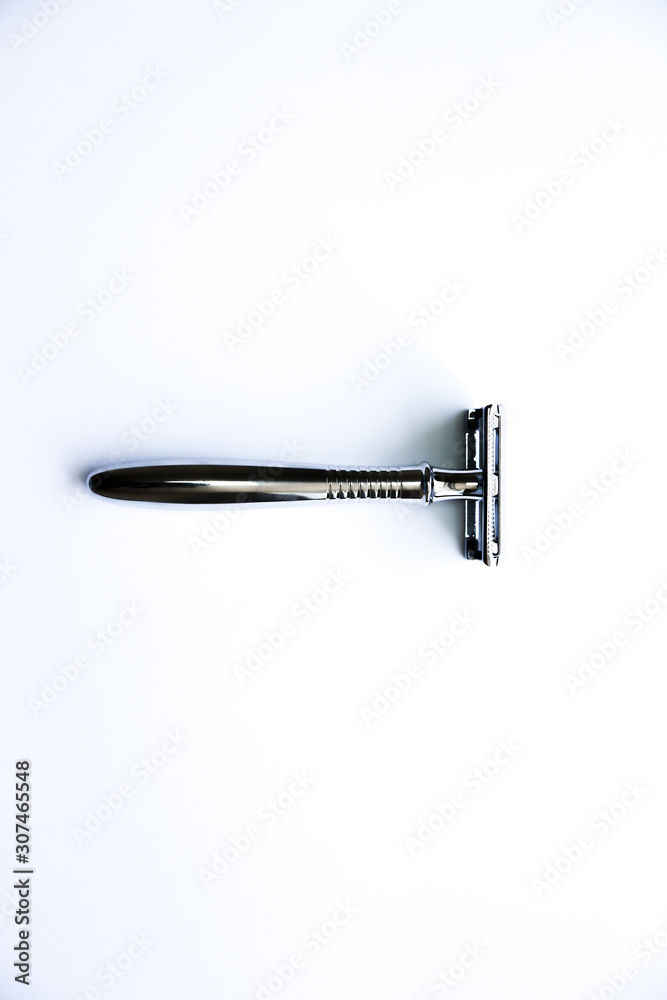 Razor on the table. Stylish men idea for a gift. Barber shop things. Razor on the table. Stylish men idea for a gift. Barber shop things.