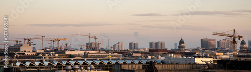 Industrial skyline, Berlin, Germany