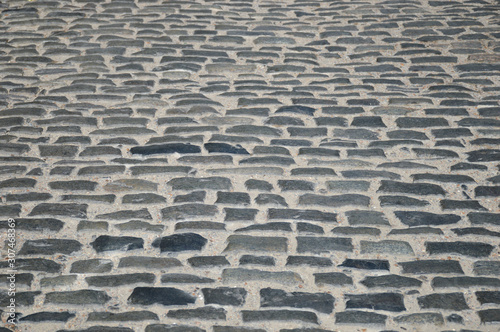 Pavers texture of city road