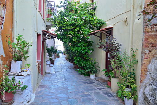 Aisle at old town of Chania, Crete, Greece  © ASakoulis