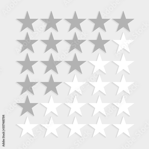 Fototapeta Naklejka Na Ścianę i Meble -  Star rating symbols.