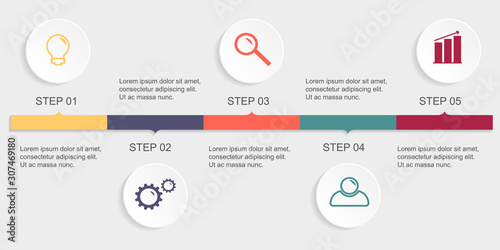 Business infographic template.