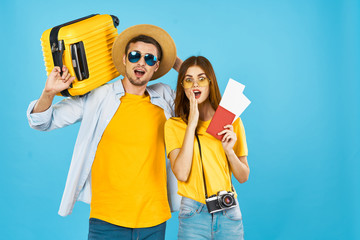Young couple travel