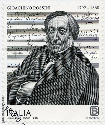 ITALY - 2018: shows Gioachino Antonio Rossini (1792-1868) Italian politician, 2018 photo
