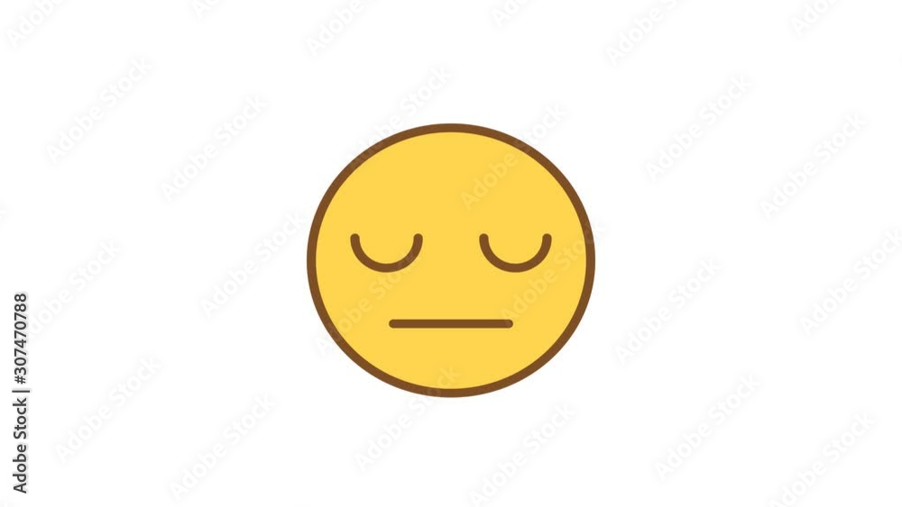 Emoticon serious lowered his eyes. Animated Emoticons. Alpha channel Emoticon serious lowered his eyes. Animated Emoticons. Alpha channel