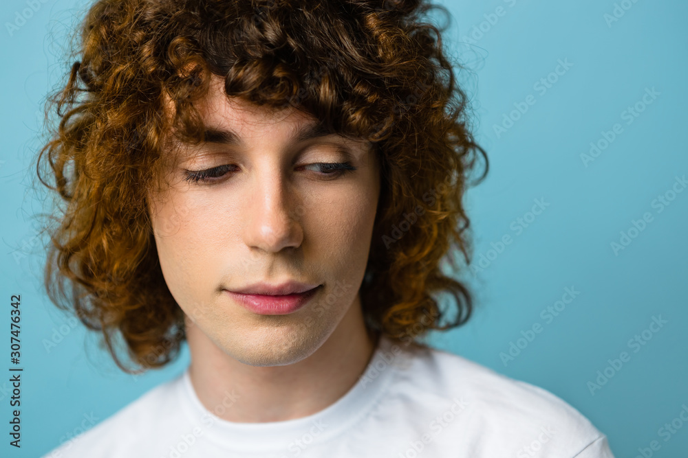 Headshot Portrait of a Feminine Young Man Headshot Portrait of a Feminine Young Man