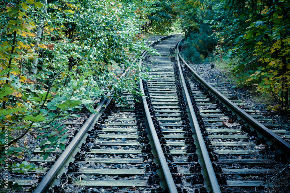 Alte Eisenbahnschienen Stock Photo | Adobe Stock