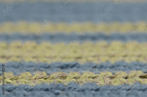 close up blur striped knitted carpet background