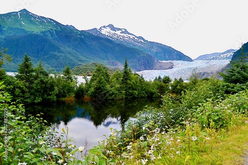 Mendenhall Glacier near Juneau Alaska