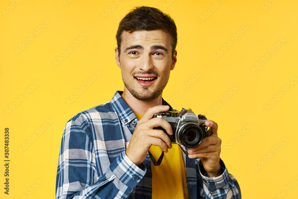 man with camera man with camera