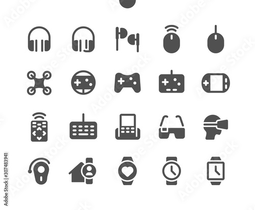 Devices v2 UI Pixel Perfect Well-crafted Vector Solid Icons 48x48 Ready for 24x24 Grid for Web Graphics and Apps. Simple Minimal Pictogram