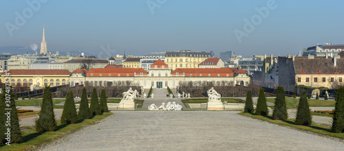 The Belvedere Palace in Vienna is located in Landstrasse, the third district of the city, southeast of the center. Museum Favorite vacation spot for tourists and residents of Vienna.