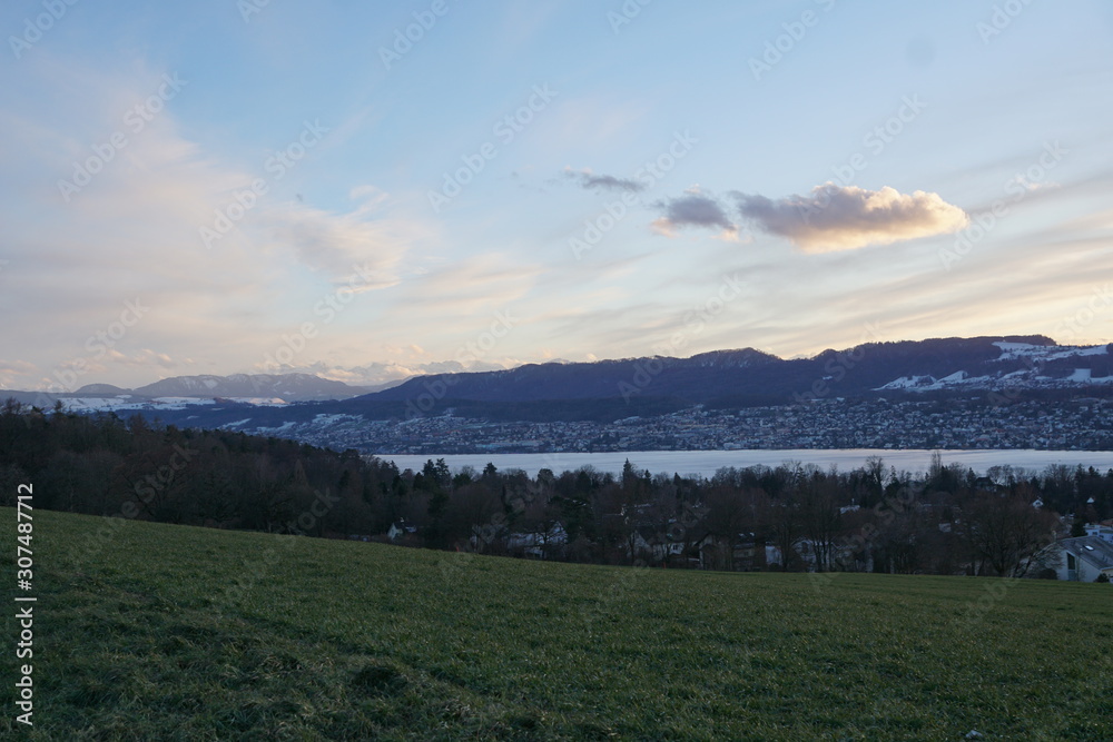 Zollikon Dorf im Kanton Zürich in der Schweiz