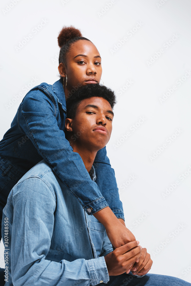 Teenage portraits in studio. Teenage portraits in studio.