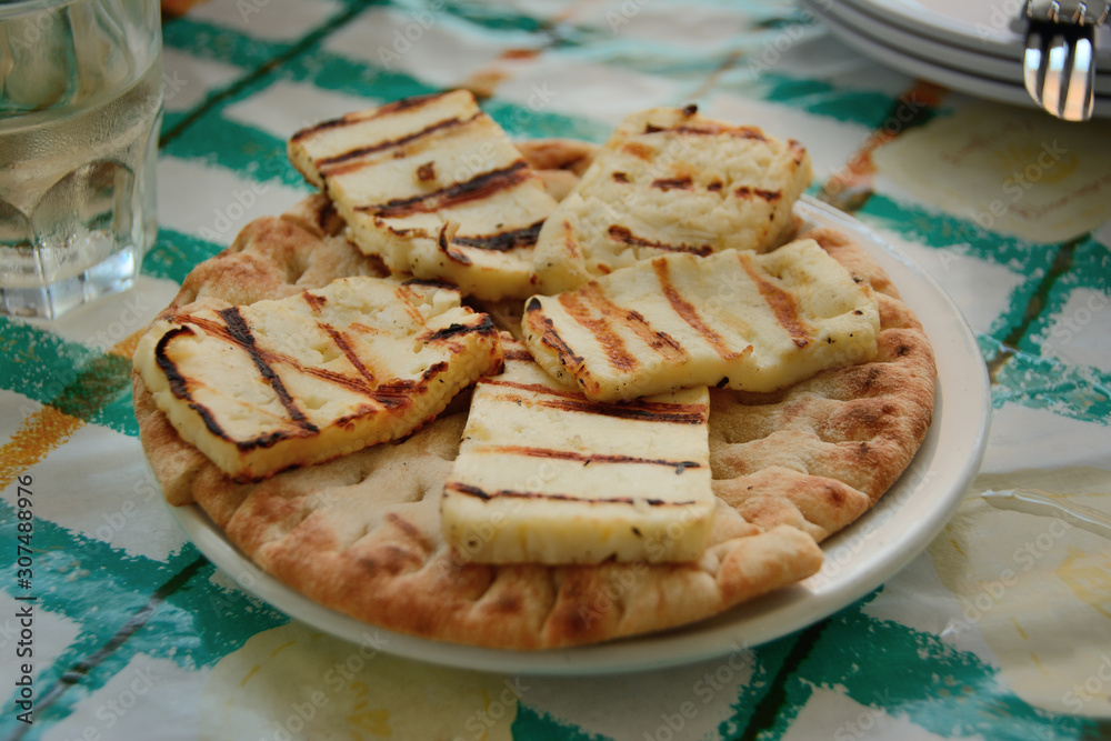 baked grilled cheese on a plate with a tortilla baked grilled cheese on a plate with a tortilla