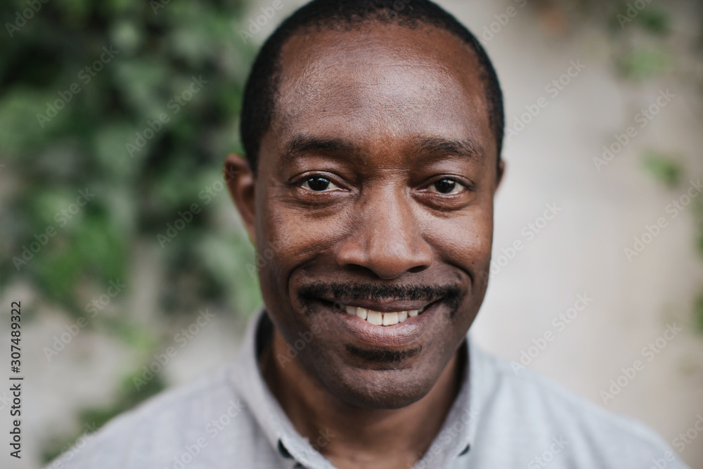 Smiling mature man outside