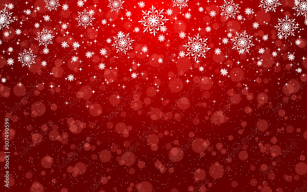Christmas and New Year elegant blurred vector background with stars, snowflakes and bokeh effect Christmas and New Year elegant blurred vector background with stars, snowflakes and bokeh effect