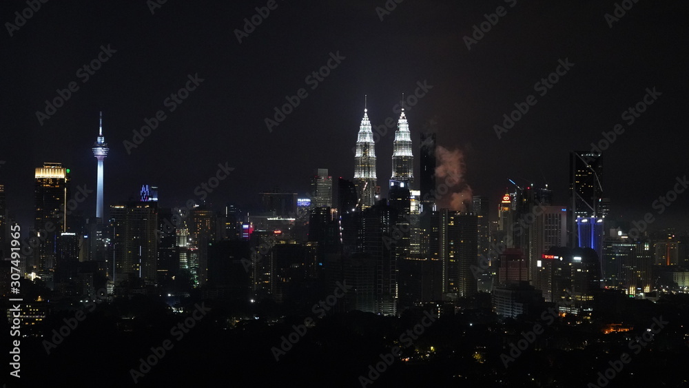 Obraz premium city at night