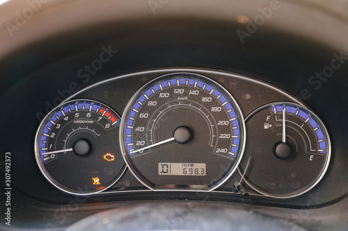 Multiple error light flashing in  Car Dashboard including Engine, Cruise and Anti slip components.
