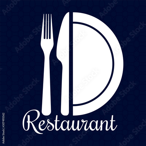Restaurant logo illustration