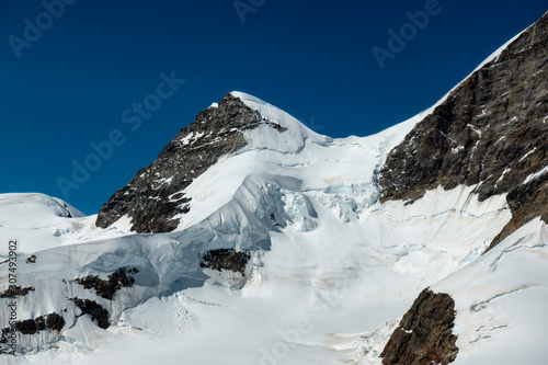 Mountain Yungfrau in Switzerland from Yungfraujoch