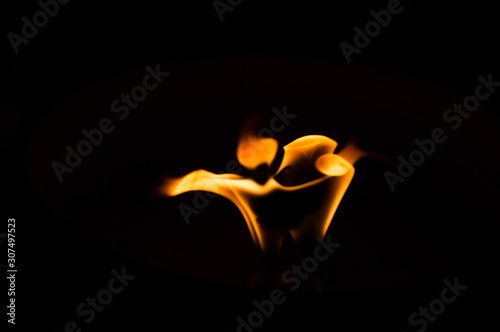 Beautiful Fire in the dark © Hanna Ohnivenko