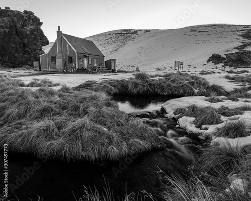 Hut and Falls