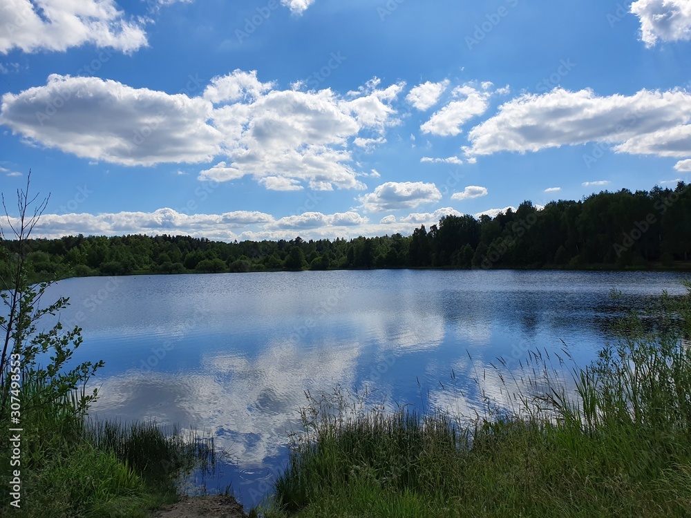 the sky in the lake the sky in the lake