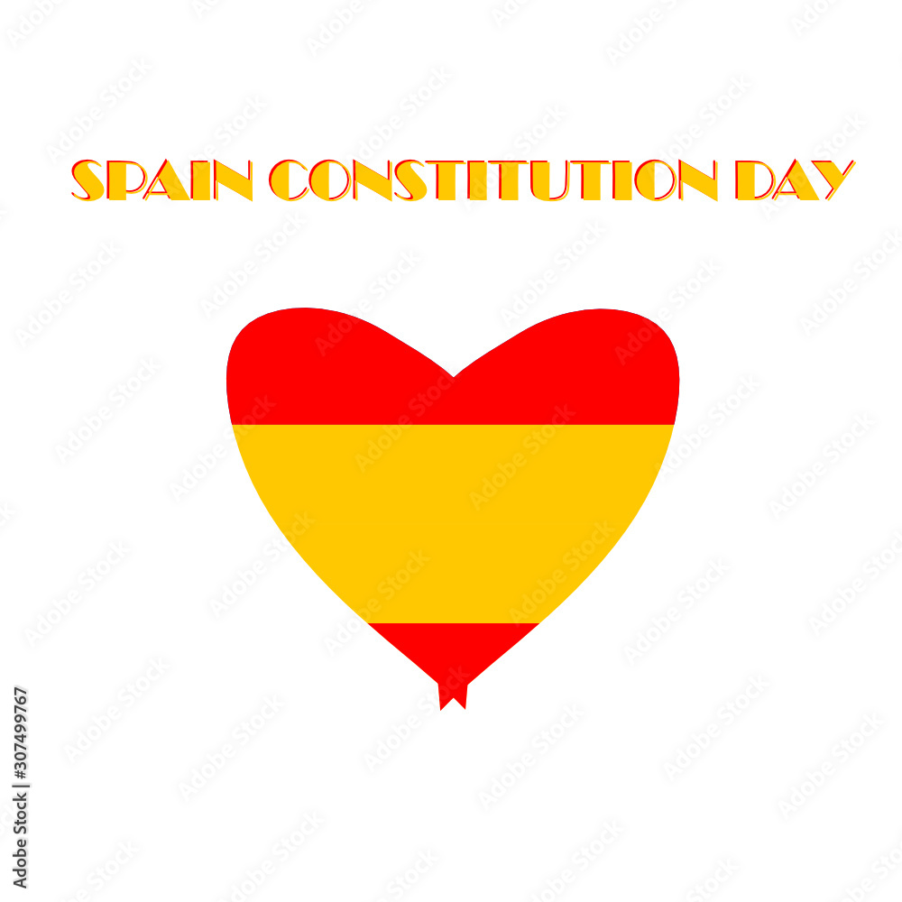 Concept of Constitution Day in Spain or Día de la Constitución Española in  Spanish. Template for background, banner, card, poster with text  inscription. 6 December Stock Vector
