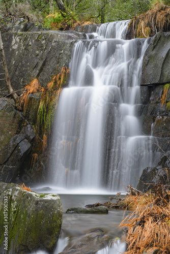 waterfall in autumn in Las Hurdes  Extremadura
