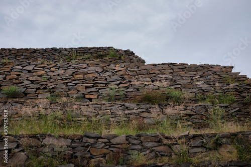 Zona arqueologica de Tzintzunzan en Michoacan.