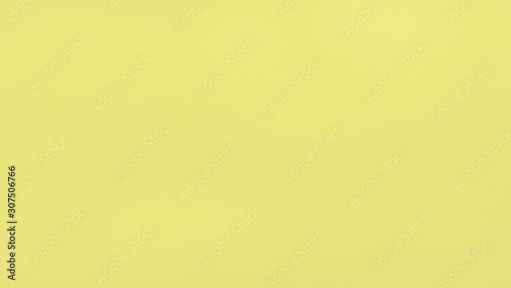 Animated realistic pineapple juice pouring and splashing from two inflows filling whole container against blue background.