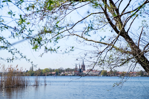 Germany, Brandenburg, Werder, scenic view of Great Zernsee lake