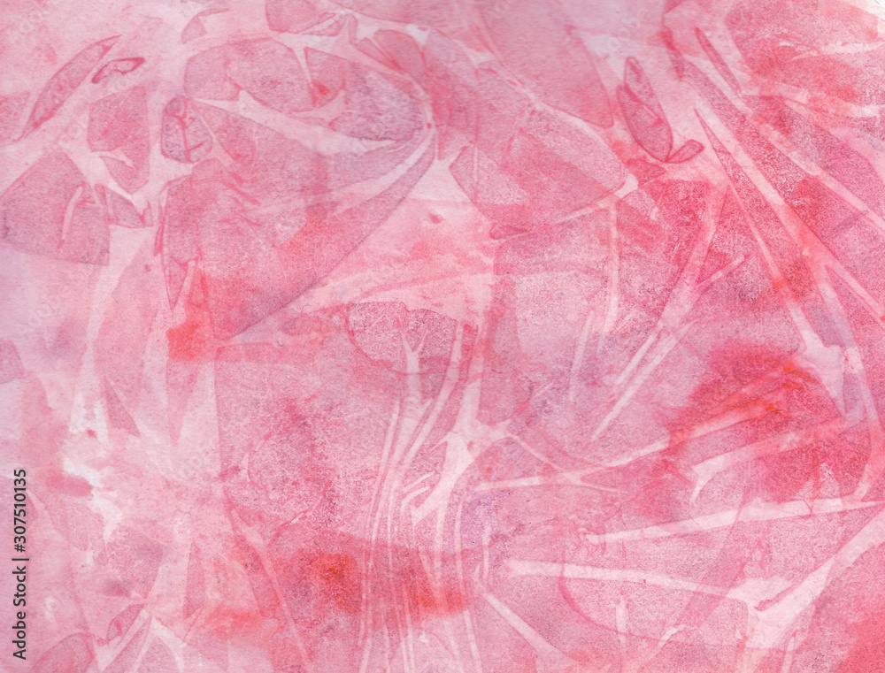 Fototapeta premium abstract background red pink delicate pastel watercolor crimson