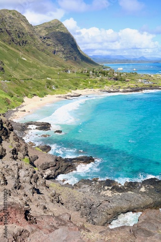Overlook on Oahu, Hawaii 